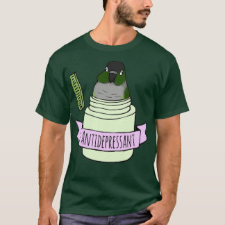 Antidepressiv grönt som fuktats t shirt