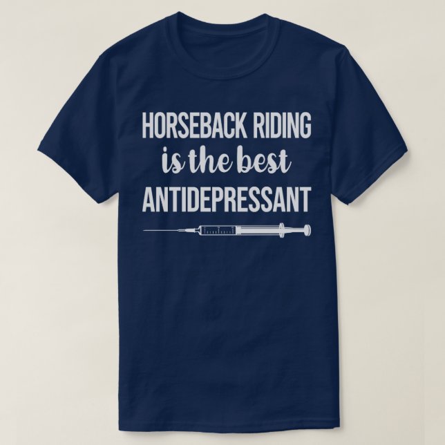 Antidepressiv  hästhämtning t shirt (Design framsida)