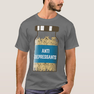 Antidepressiva medel, Kärlek Pitbull Smile, Hund ä T Shirt