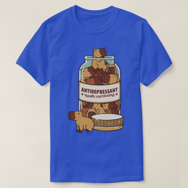 Antidepressivt capybara av Tobe Fonseca T Shirt (Design framsida)
