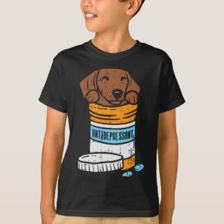 Antidepressivt Dachshund Weiner Sause Hund Animal T Shirt
