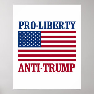 Antidumpningskampanj för frihet - antitrump - poster