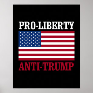 Antidumpningskampanj för frihet - antitrump — poster