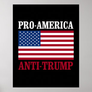 Antidumpningskampanj för USA - antitrump - - Poster