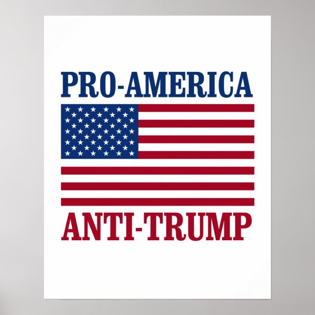 Antidumpningskampanj för USA - antitrump - Poster (Framsidan)