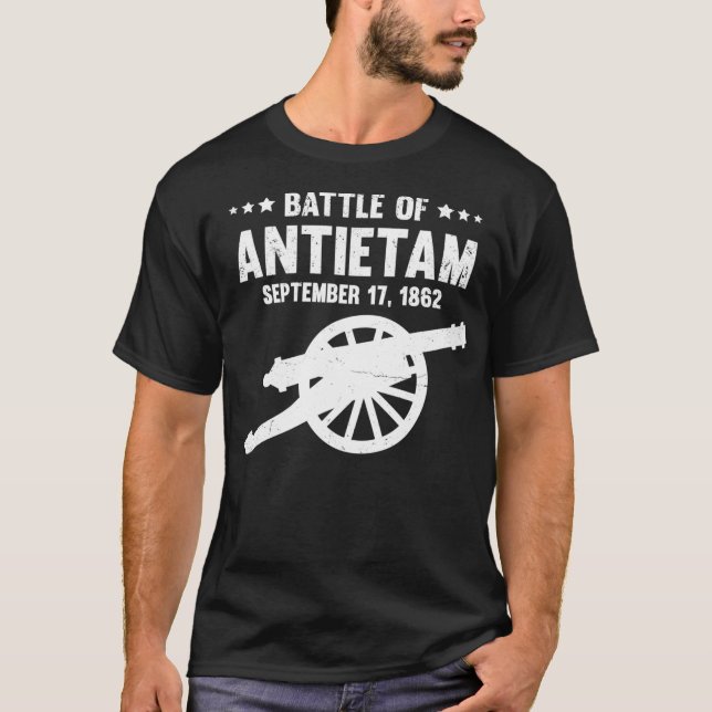 Antietam Civil Krig Battlefield Battle of T Shirt (Framsida)