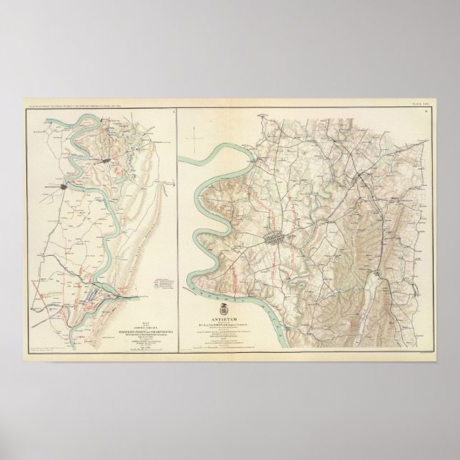 Antietam, Harpers färja, Sharpsburg Poster (Framsidan)
