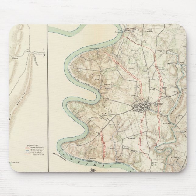 Antietam, Harper's Ferry, Sharpsburg Musmatta (Framsidan)