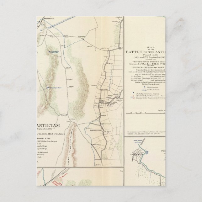 Antietam, Suffolk, Gettysburg Vykort (Framsida)