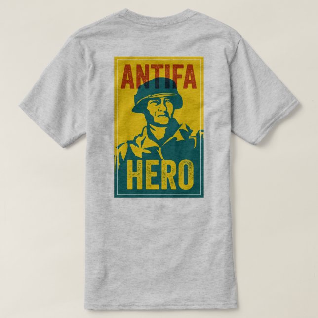 ANTIFA HEROES SERIES: Saving Private Ryan  T Shirt (Design baksida)