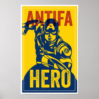 ANTIFA HJÄLTAR SERIEN: Captain American Affisch