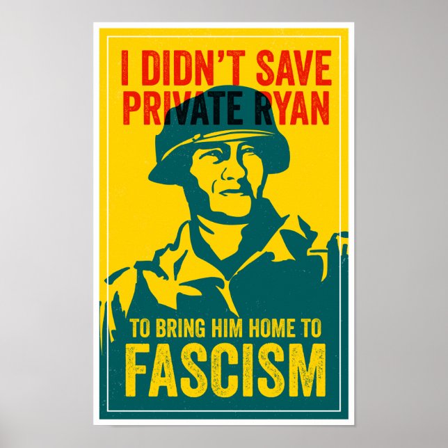 ANTIFA POSTER: Saving Private Ryan | Digital  Poster (Framsidan)