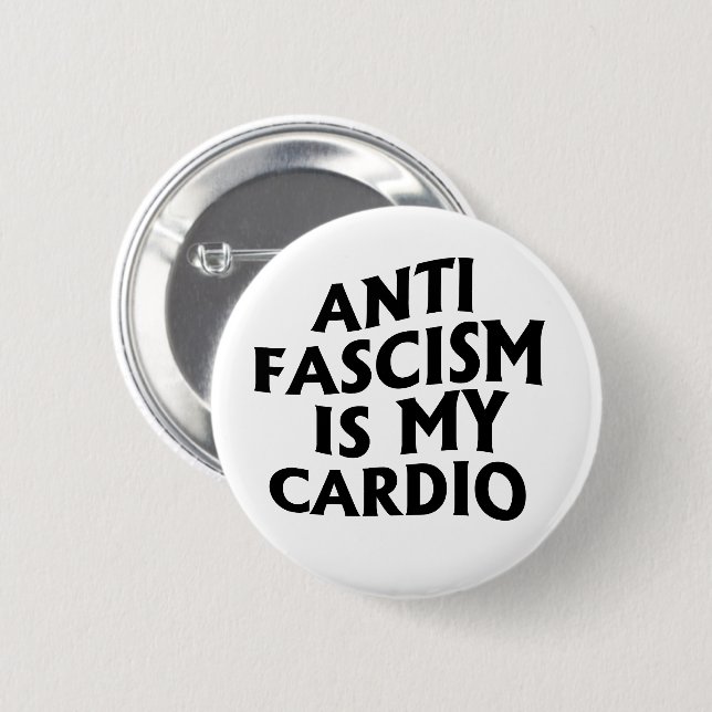 Antifascism är min Cardio Knapp (Framsida & baksida)
