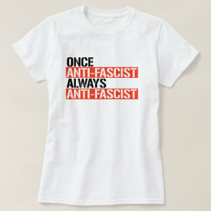 ANTIFASCIST-gång ALLTID ANTIFASCIST T Shirt