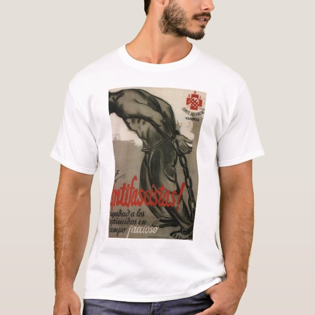 Antifascist! Hjälp oppressed_Propagandaaffischen Tröja (Framsida)
