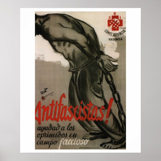 Antifascist! Hjälp till att Poster de förtryckta_P (Framsidan)