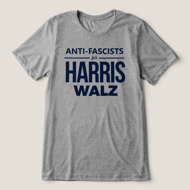 Antifascister för Harris Walz T Shirt (Design Framsida)