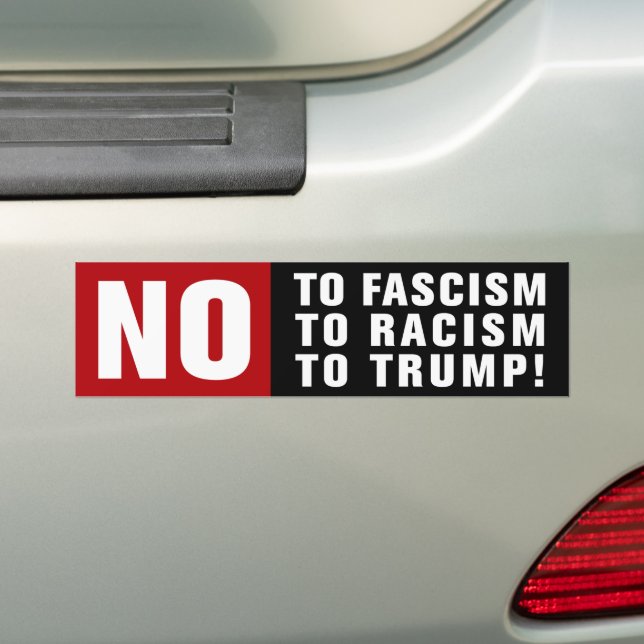 Antifascistisk antirasistisk antirasism, antitrump bildekal (På Bil)