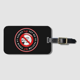 Antifascistisk Denimjacka Bagagebricka