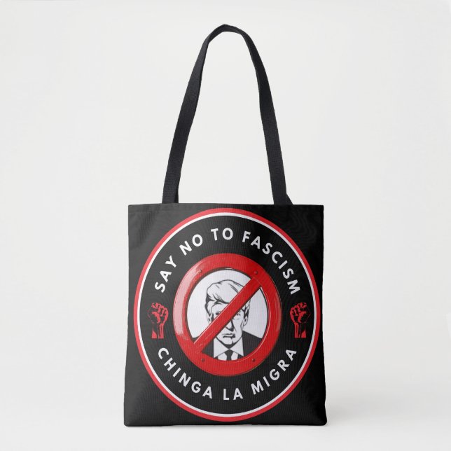 Antifascistisk Denimjacka Tygkasse (Framsida)