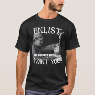 ANTIFASISTISKA BRIGADEN ANMÄL SIG KÖP KRIGSOBLIGAT T SHIRT
