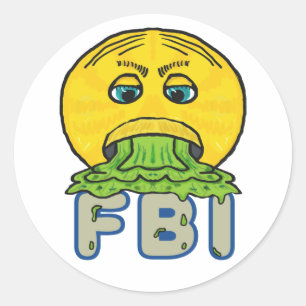 AntiFBI Runt Klistermärke