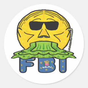AntiFBI Runt Klistermärke
