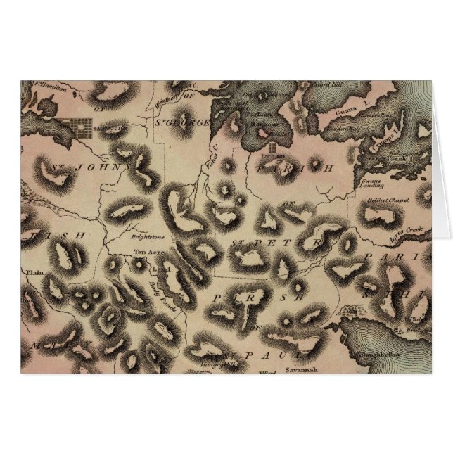 Antigua 2 hälsningskort (Framsidan Horizontal)