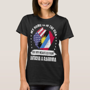 Antigua American Patriot Grown Proud Mitt hjärta ä T Shirt