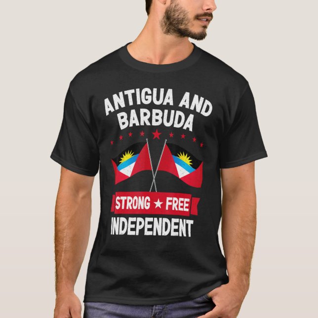 Antigua and Barbuda T Shirt (Framsida)