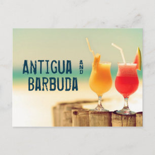 Antigua & Barbuda-cocktails Vykort