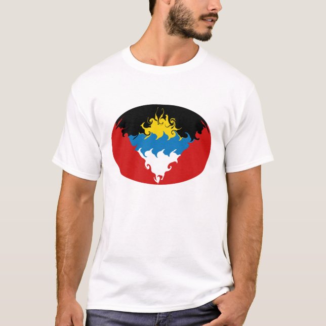 Antigua & Barbuda Gnarly flaggaT-tröja T-shirt (Framsida)