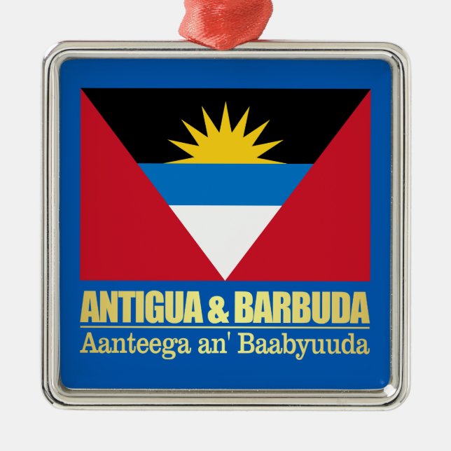 Antigua & Barbuda Julgransprydnad Metall (Framsidan)
