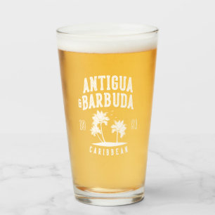 Antigua & Barbuda Karibisk Palmlängd Glaskopp