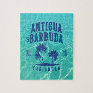Antigua & Barbuda Karibisk Palmlängd Pussel