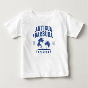 Antigua & Barbuda Karibisk Palmlängd T Shirt