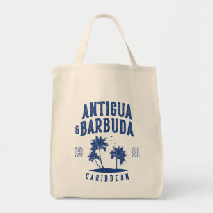 Antigua & Barbuda Karibisk Palmlängd Tygkasse
