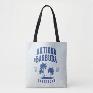 Antigua & Barbuda Karibisk Palmlängd Tygkasse