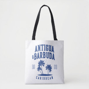 Antigua & Barbuda Karibisk Palmlöv Tygkasse