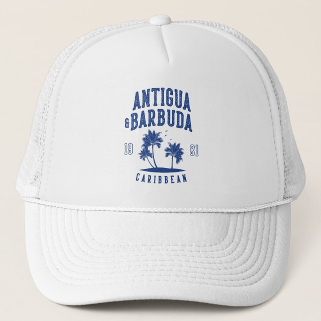 Antigua & Barbuda Karibisk Palmltree Keps (Framsida)