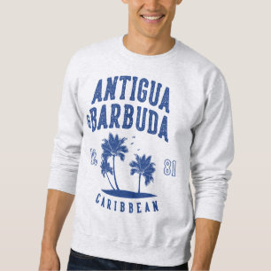 Antigua & Barbuda Karibisk Palmltree Lång Ärmad Tröja