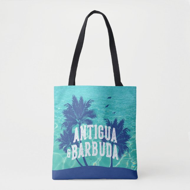 Antigua & Barbuda Karibisk Palmltree Tygkasse (Framsida)