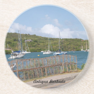 Antigua Barbuda-serien - engelska Harbour Underläg Underlägg Sandsten