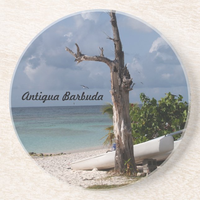 Antigua Barbuda-serien - Långbucksbuss Underlägg Sandsten (Framsidan)