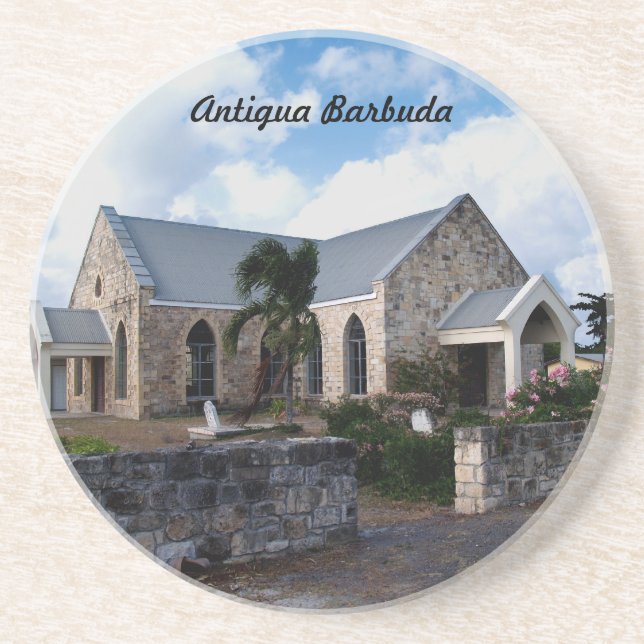 Antigua Barbuda Series—Church Underlägg Sandsten (Framsidan)