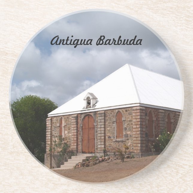 Antigua Barbuda Series—Church Underlägg Sandsten (Framsidan)