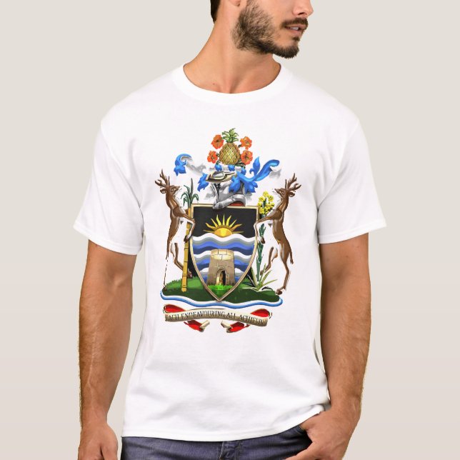 Antigua & Barbuda T Shirt (Framsida)