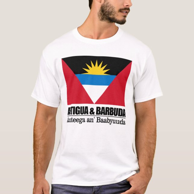 Antigua & Barbuda T Shirt (Framsida)
