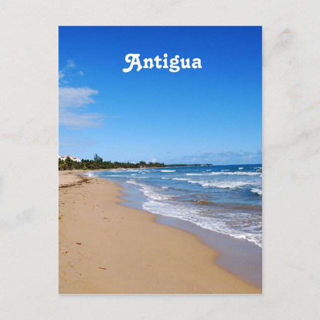 Antigua Beach Vykort (Framsida)