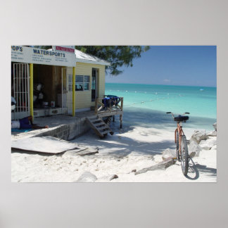 Antigua Bike med en vy Poster